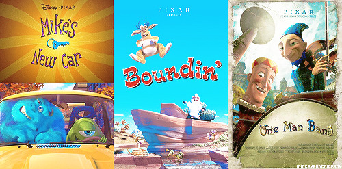 Porn photo mickeyandcompany:  Pixar shorts + posters