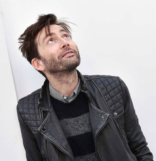 David Tennant and THAT black leather jacket