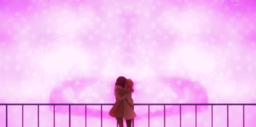 fanvocayuri:  Yuu&amp;Haruka — Sakura Trick Episode 8  