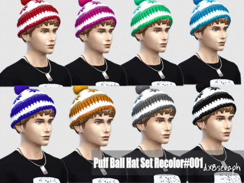 b-jardin:  dx8seraph:  Puff Ball Hat Set#001 Puff Ball Hat’s mesh credit to pickypikachu [Thanks for