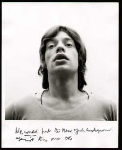    Mick Jagger photographed by Cecil Beaton