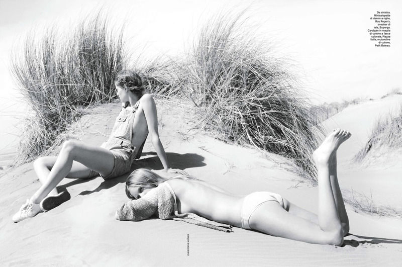 factorygirl-photography:  Eva Hageraats &amp; Eva Downey by Christophe Kutner