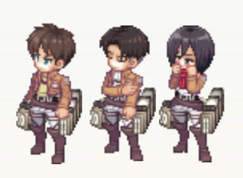  Eren, Levi, and Mikasa avatars from the porn pictures