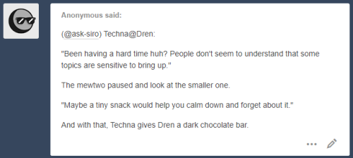 Dren: “Dark chocolate is always appreciated!”Yeshua: “W-wait that’s chocolate?! Why’s it so bitter?!