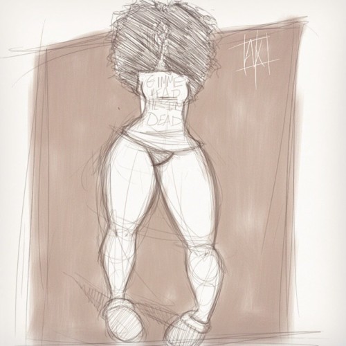 axart:  U knew I had to draw her @maliah_michel porn pictures