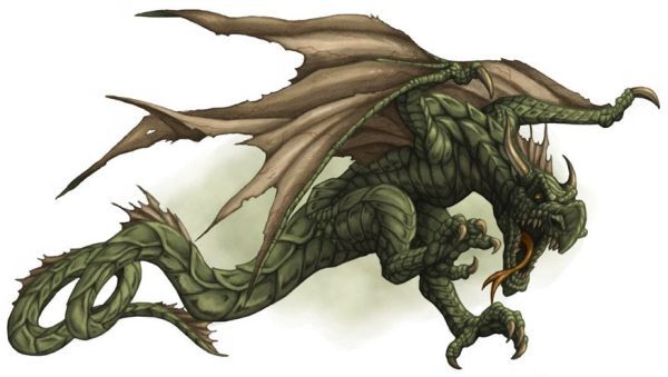 Did you know Wyvern’s are described as “Two legged dragons with barbed tales”
