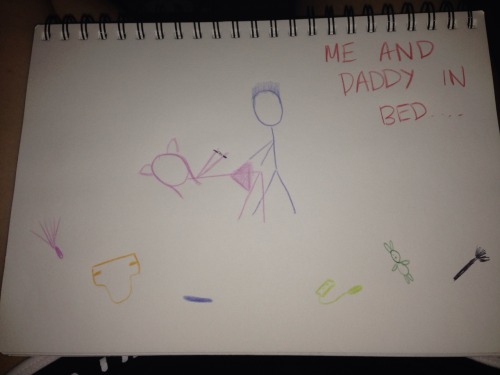 I like drawing daddy pictures