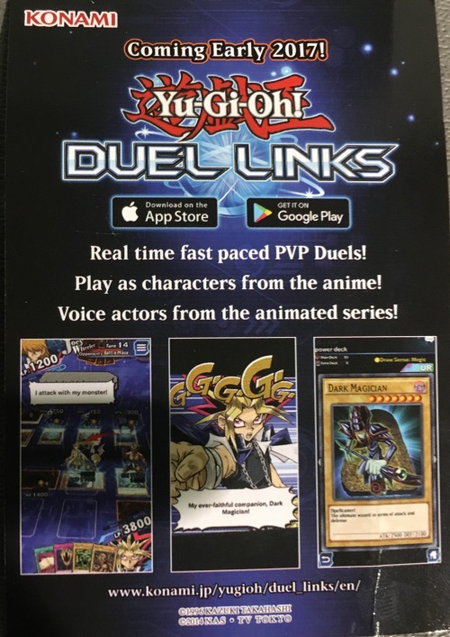 sliferthewhydidigeta:Early 2017 for Duel Links (Norrh america)But if you have a Japanese iTunes acco