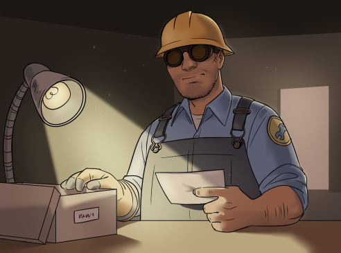 so the comics are probably never going to fully address the relationship between tf2 engineer and tf