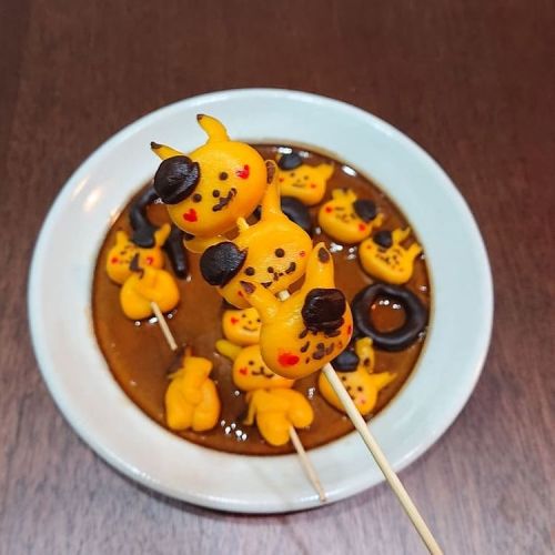 Detective Pikachu pumpkin dumplings by nanaririnari!