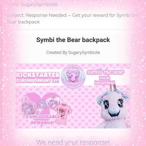 BEARY IMPORTANT POST, PLS FULLY READ IF YOU BACKED THE SYMBI BACKPACK KICKSTARTER Hi hi everyone, I 