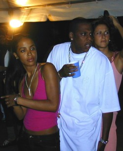 mustafasmith:  Aaliyah with Jay Z and her friend Natane 