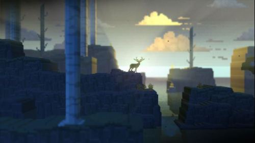 ponderpretties:  “The Deer God is a breathtaking 3d pixel art game that will challenge your religion and your platforming skills.” You play as a stag, it has pretty music and everything is so so pretty.This game is beautiful and you should pledge on