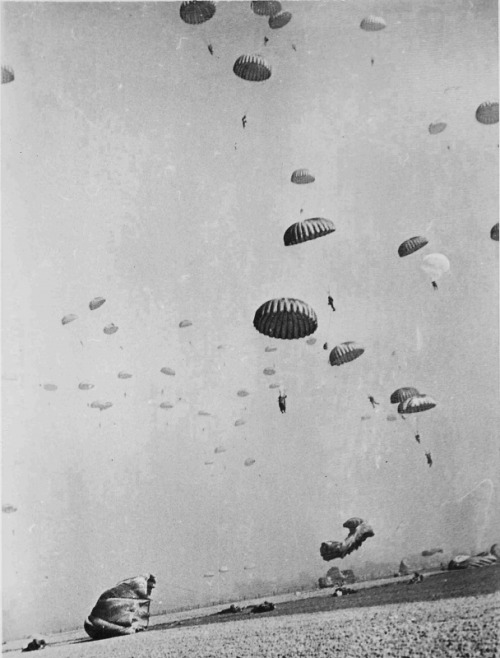 demons:Paratroopers of the First Allied Airborne Army landing east of the Rhine River, 24 March 1945