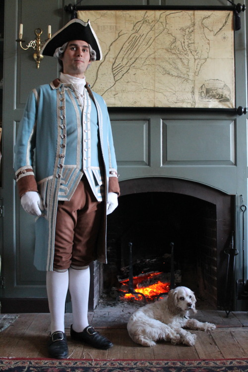 victoriansecret:Me in 18th century servant’s livery, fulfilling one of my longest-held and big