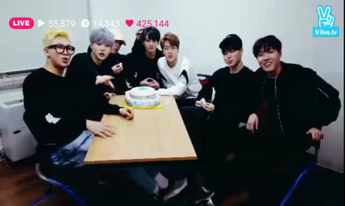 160310 BTS 2million followers live on Vapp.