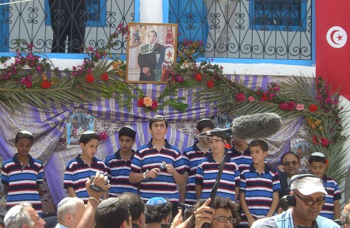 The Jerusalem Boys Choir performing in Djerba, Tunisia, 2007. The island of Djerba in Tunisia has ho