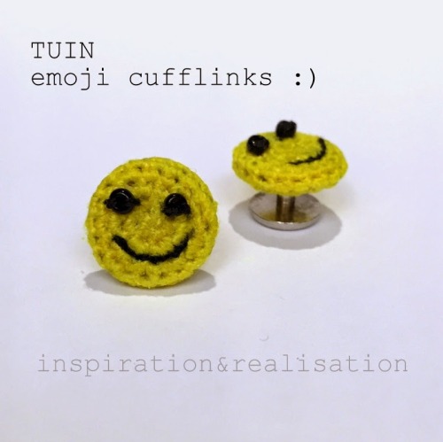 DIY Crocheted Cufflinks from inspiration & realisation. Donatella tested the pattern for these u