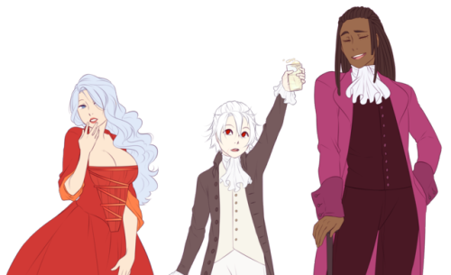 asksds:Hamilton: Aureus (7deadly)Burr: Lucius (strangesins)Eliza: KindnessAngelica: AvariceJefferson