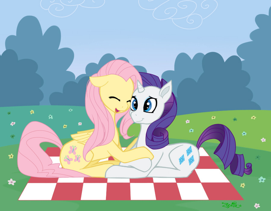 mylittleponyoficialg4:  RariShy - 5/10 - Request by tekeisawesome Rarishy - Picnic by