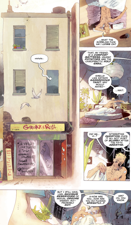 virovac:littlemissonewhoisall:virovac:why-i-love-comics:John Constantine: Hellblazer #5 - “Scrubbing