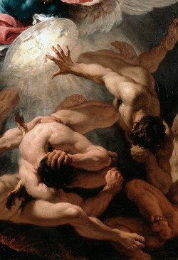 random-words-here:   Ricci Sebastiano,The Fall of the Rebel Angels (detail) circa 1720. 