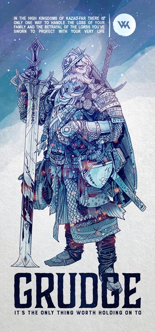 chamonkee:  I was drawing and thinking about how cool a comic about dwarven grudges