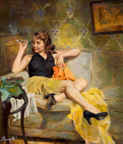 pinupgirlsart:  (via Pin up girls and cigarettes)