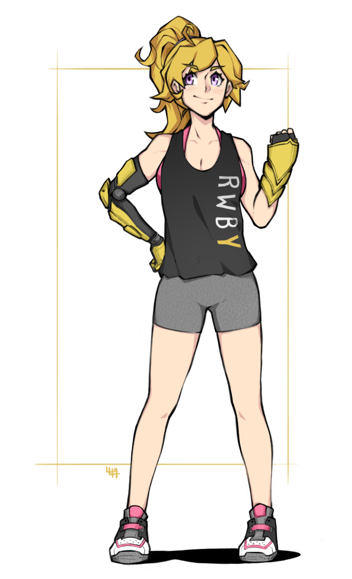levilagann: Their fearless leader joins the ranks of sporty outfits! I wanted to
