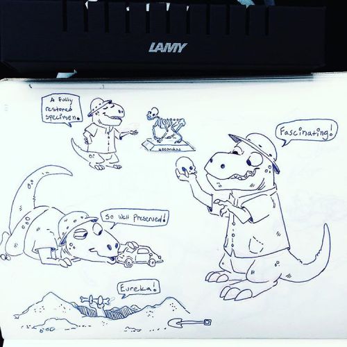 It’s been a while since I’ve drawn you all some dinosaurs. 