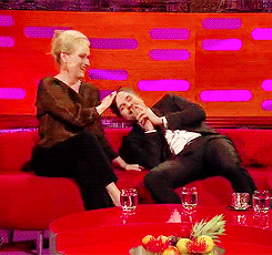meryl-streep:  Meryl Streep & Mark Ruffalo || Graham Norton Show (Jan 9, 2015) 