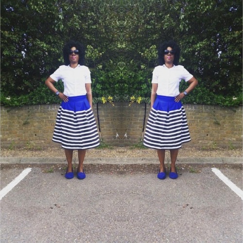 Stripe skirt #Vivimade #custommade #fashionbombdaily #instastyle #londonfashion #sewingblogger #cust