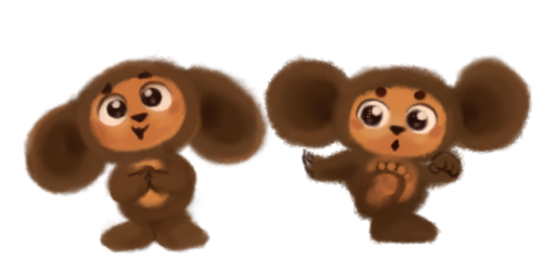 Cheburashka, from the russian stop motion movies. Here’s the first one, Krokodil Gena! The same chan