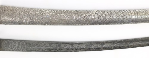 Silver mounted pedang bengkok, Sumatra, 19th century.from Peter Dekker’s Mandarin Mansion