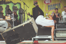 itsgabbyyall:  shoryukenme:  letlive.  Warped Tour Uniondale, NY @ Nassau Coliseum July 13, 2013 Photo by me. Jason being Jason. 