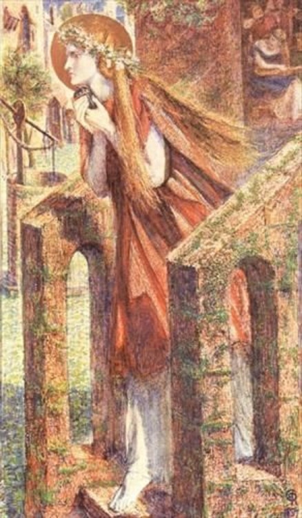 silenceformysoul:Mary Magdalen - Dante Gabriel Rossetti, 1857