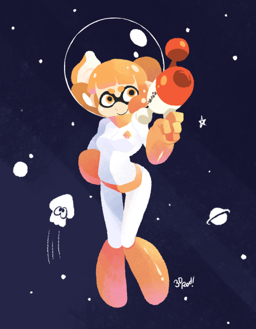 3drod:  Space Cadet Luna Blaster! At your service!My favorite gun (In therms of design)  space girl <3