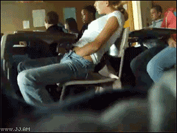 mystyquelounge:  …and she became famous from this clip…..scratching and sniffing in class!! 