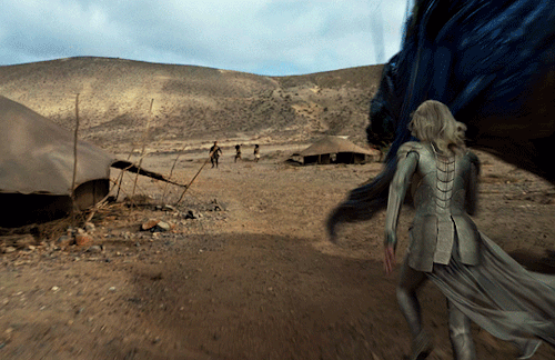 eternalssource:Don Lee as Gilgamesh and Angelina Jolie as ThenaEternals (2021) dir. Chloé Zhao