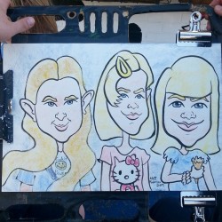 Doing caricatures at Dairy Delight! This