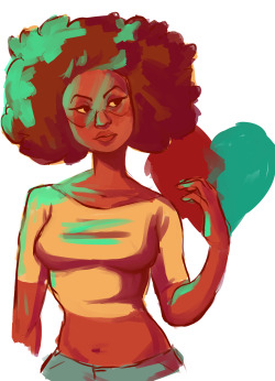 khris-tall:  I drew a human Garnet and Pearl