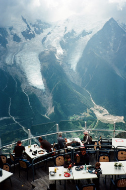 digbicks:  Le Panoramique restaurant in Le Brévent, Chamonix, France, Lu Chien-Ping