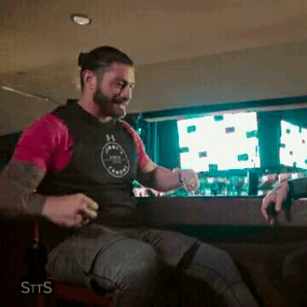 theshieldisback:  Roman imitating to Dean… it’s so hilarious 😂