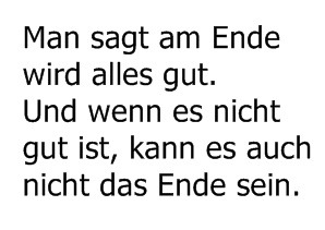 Alles zuviel auf einmal