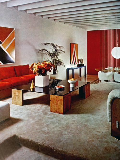 1972 (designer: Milo Baughman; furniture by Thayer Coggin, Inc.)