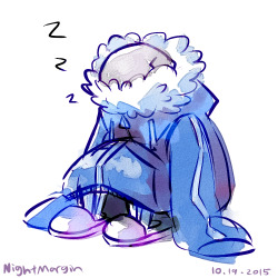 nightmargin:  sans isnt here hes in poofy