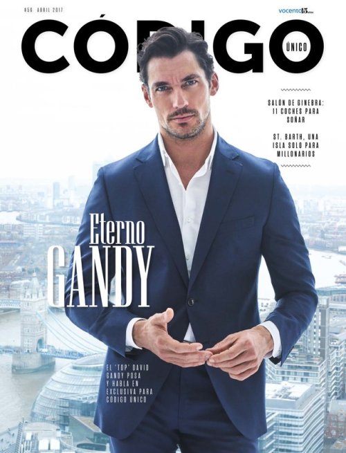 David Gandy on the cover of the April issue of Codigo Unico. ...