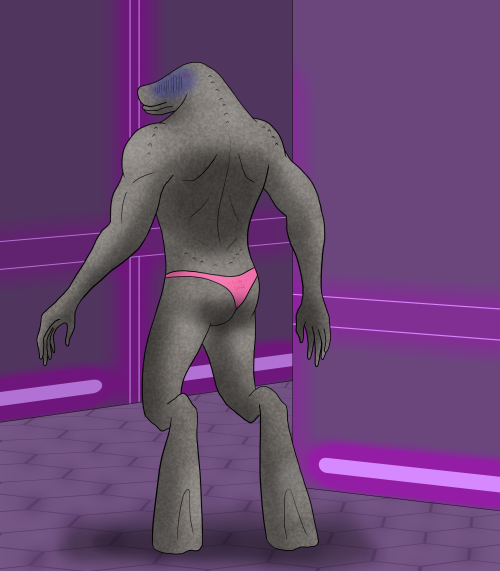 Thankfully, N’Tho came by and after getting over the shock of seeing him in his underwear and being the target of much gossip, finally managed to open the door that held him. Disgruntled, Thel covered himself once more and made a mental comment on