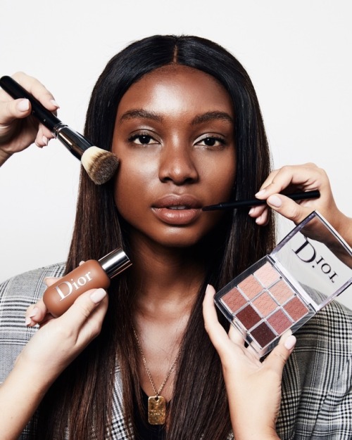 Natasha Ndlovu . Dior Backstage