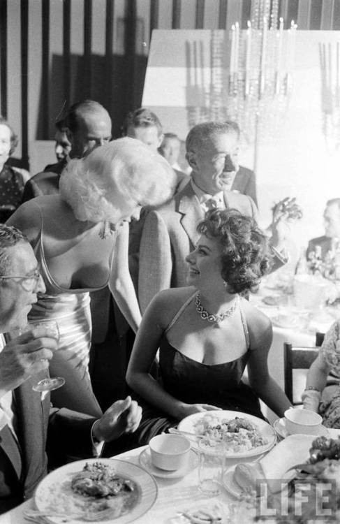 billyhopkinson: Jayne Mansfield meets Sophia Loren